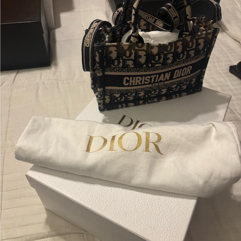 Dior Black and Cream Crossbody Bag